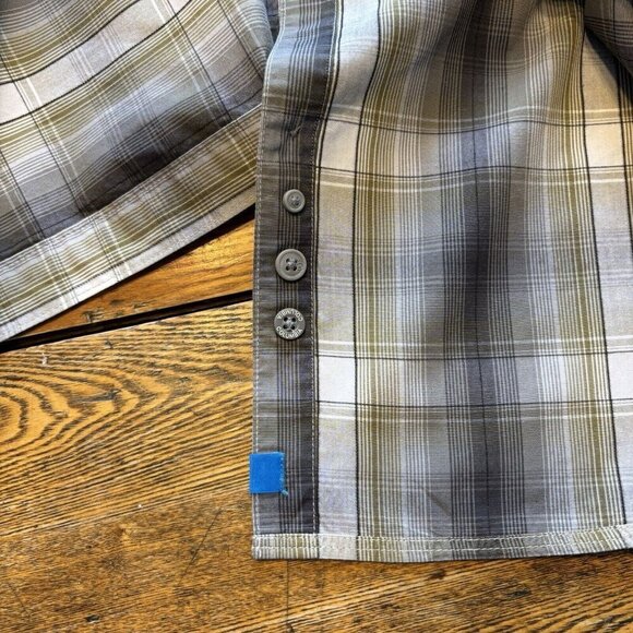 Columbia Long Sleeve Shirt Mens XL Plaid Supplex Nylon Outdoor Fishing Vented - Picture 16 of 16